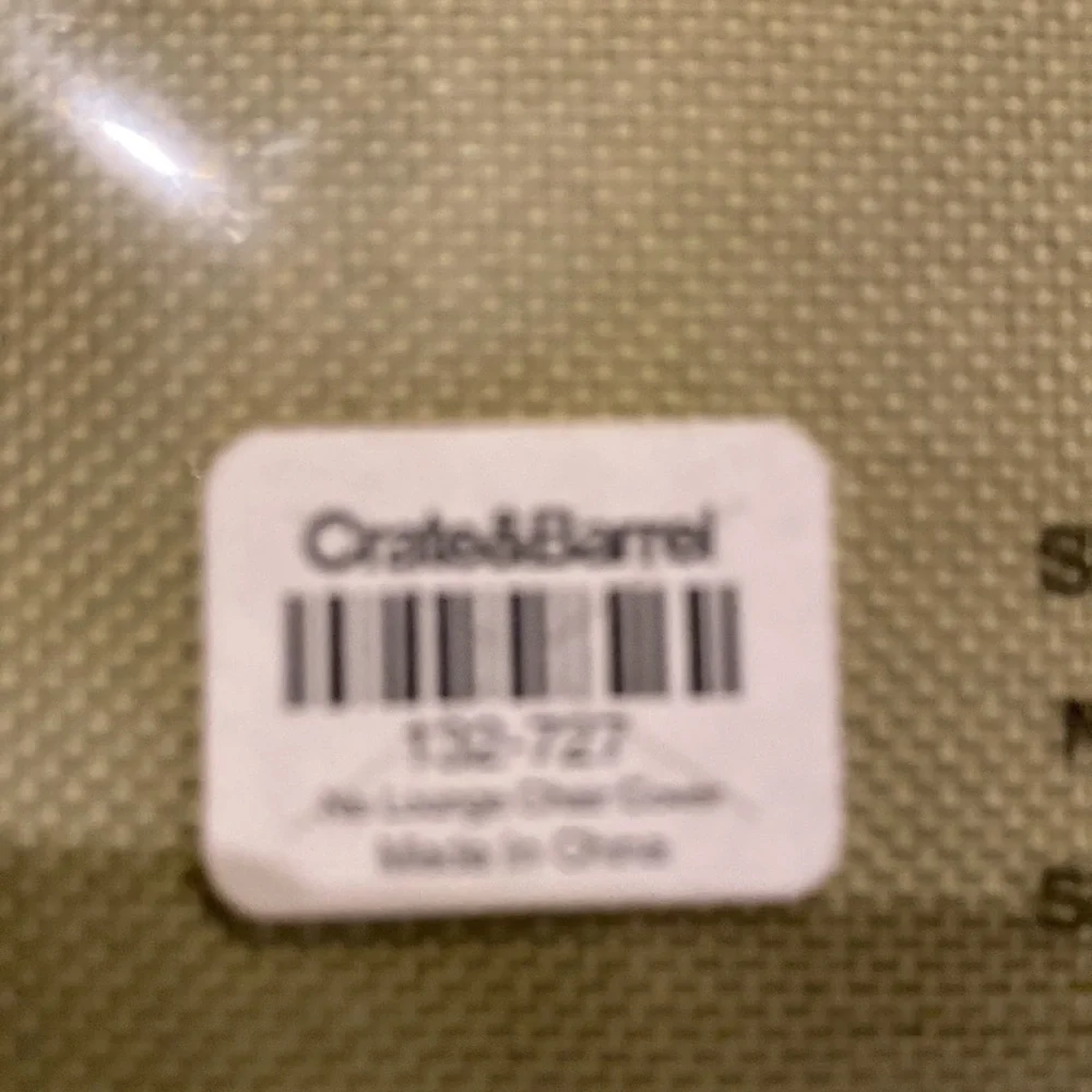Crate&Barrel Lounge Chair Cover